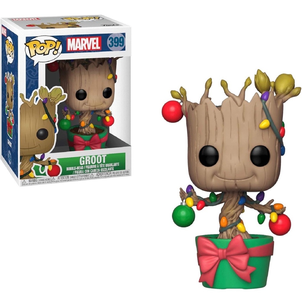 Marvel Groot Holiday Bobblehead with Lights Funko Pop 399